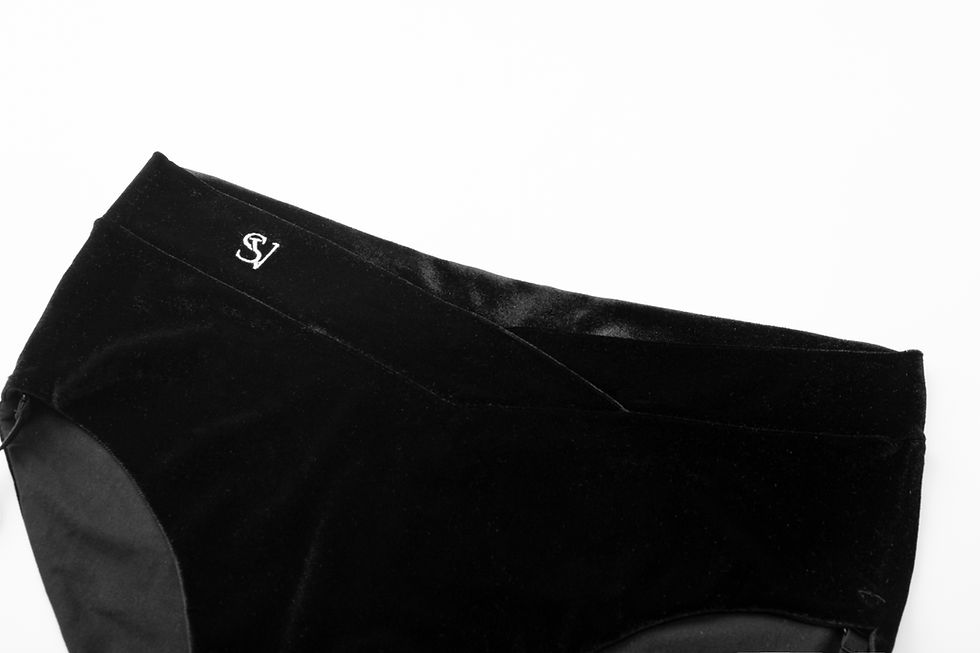 Thumbnail: SV  Black Velvet Pole Dance Shorts
