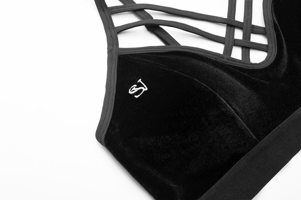 Thumbnail: SV Black Velvet  Pole Dance Top
