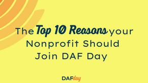 10 Reasons your Nonprofit Should Join DAF Day Today
