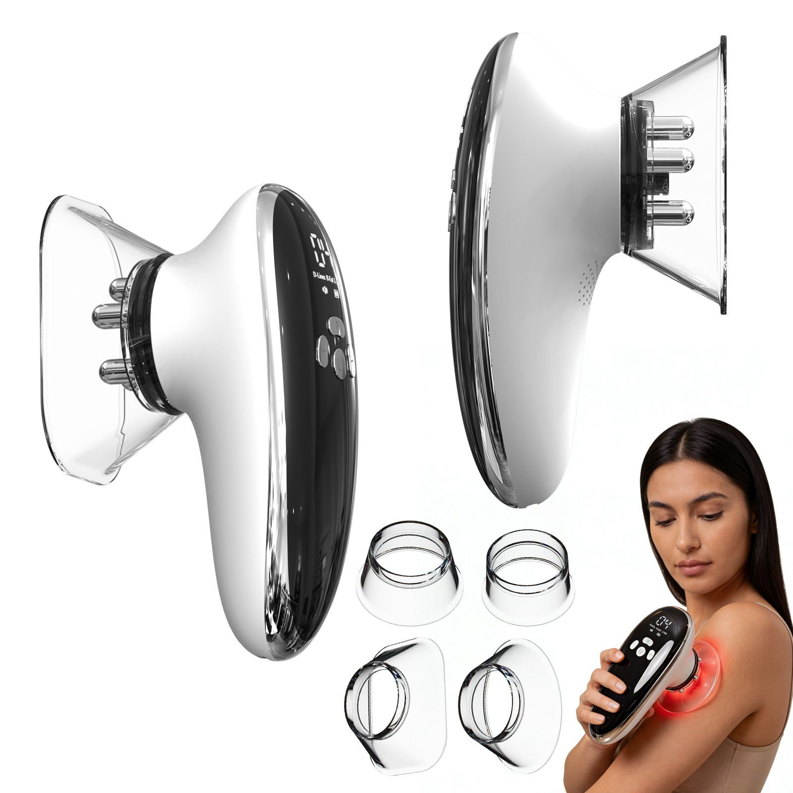 Face & Body Sculpting Massager with 4 Cups