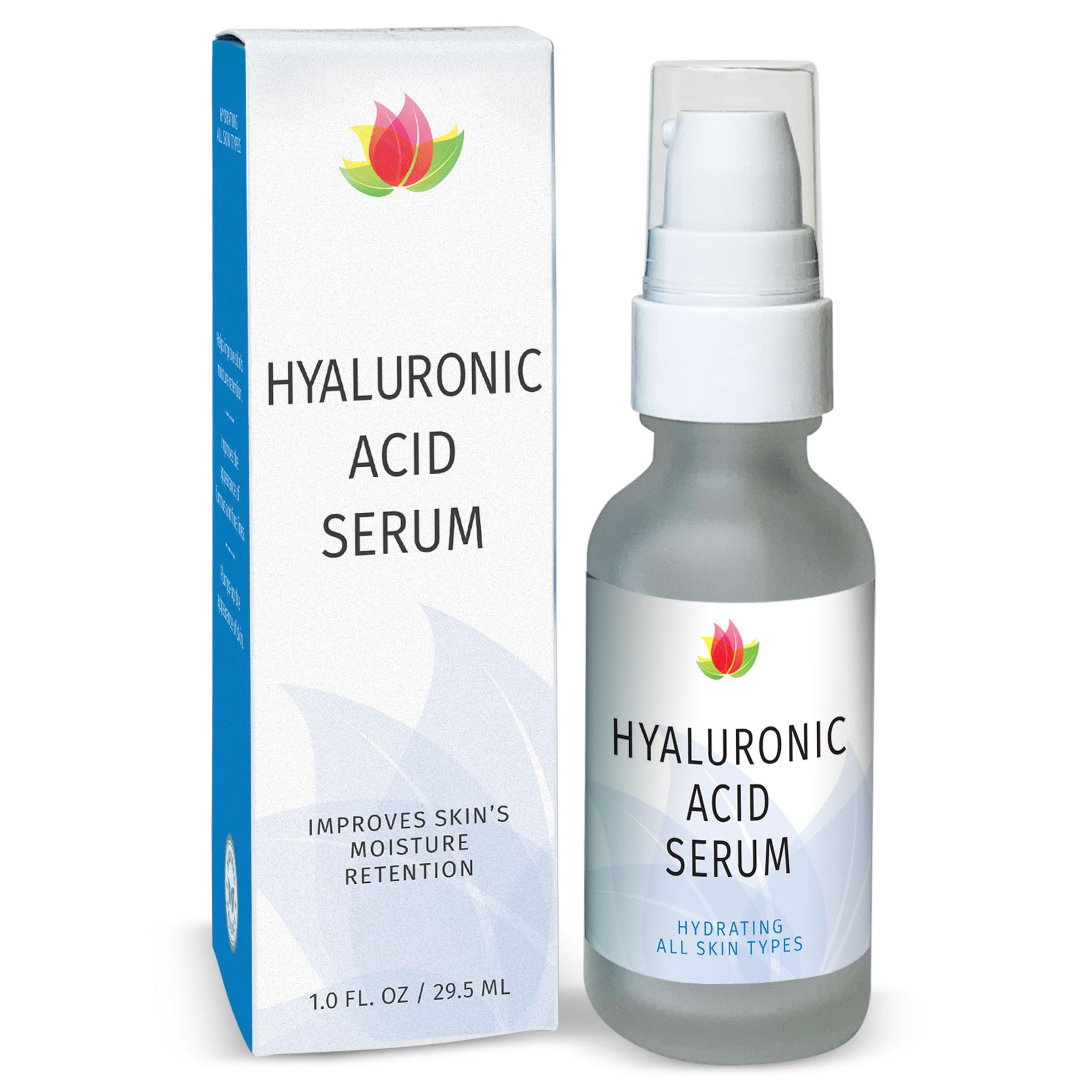 Reviva Labs Hyaluronic Acid Serum for Face and Neck - Moisturizing Nourishing an
