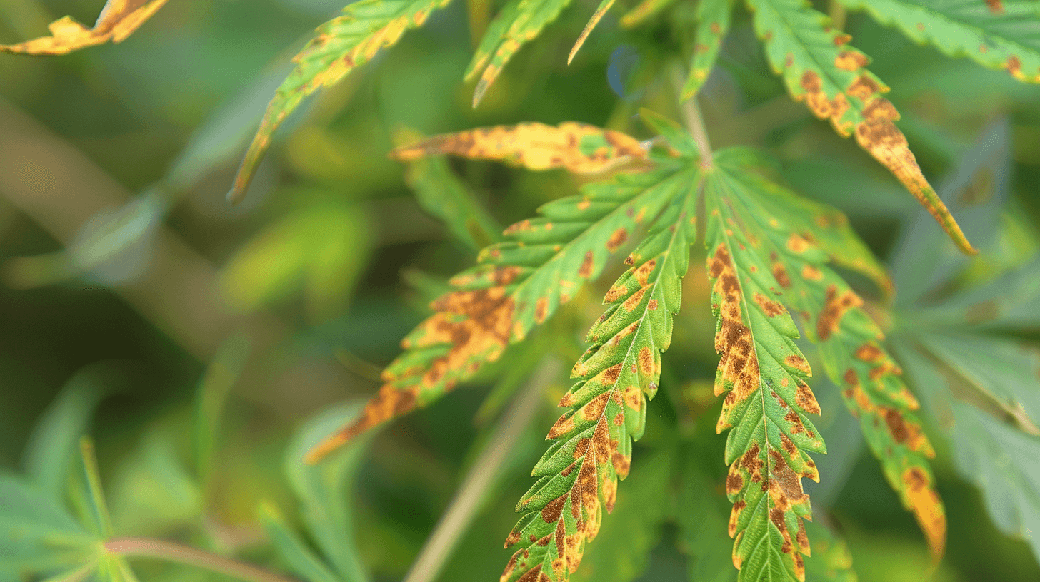 Daños causados por Roya en Cannabis