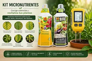 Kit para corregir carencias de hierro, magnesio y micronutrientes