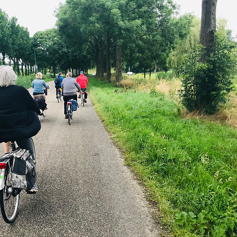 Fietstocht "van stadhuis naar Stopera"