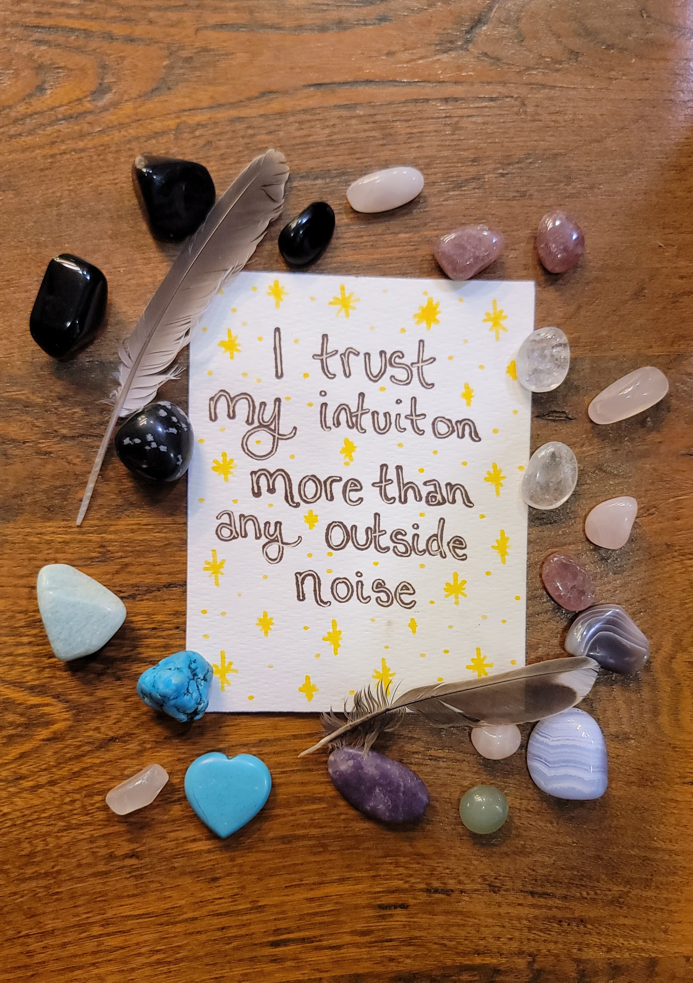 I Trust My Intuition More Original Illustration 