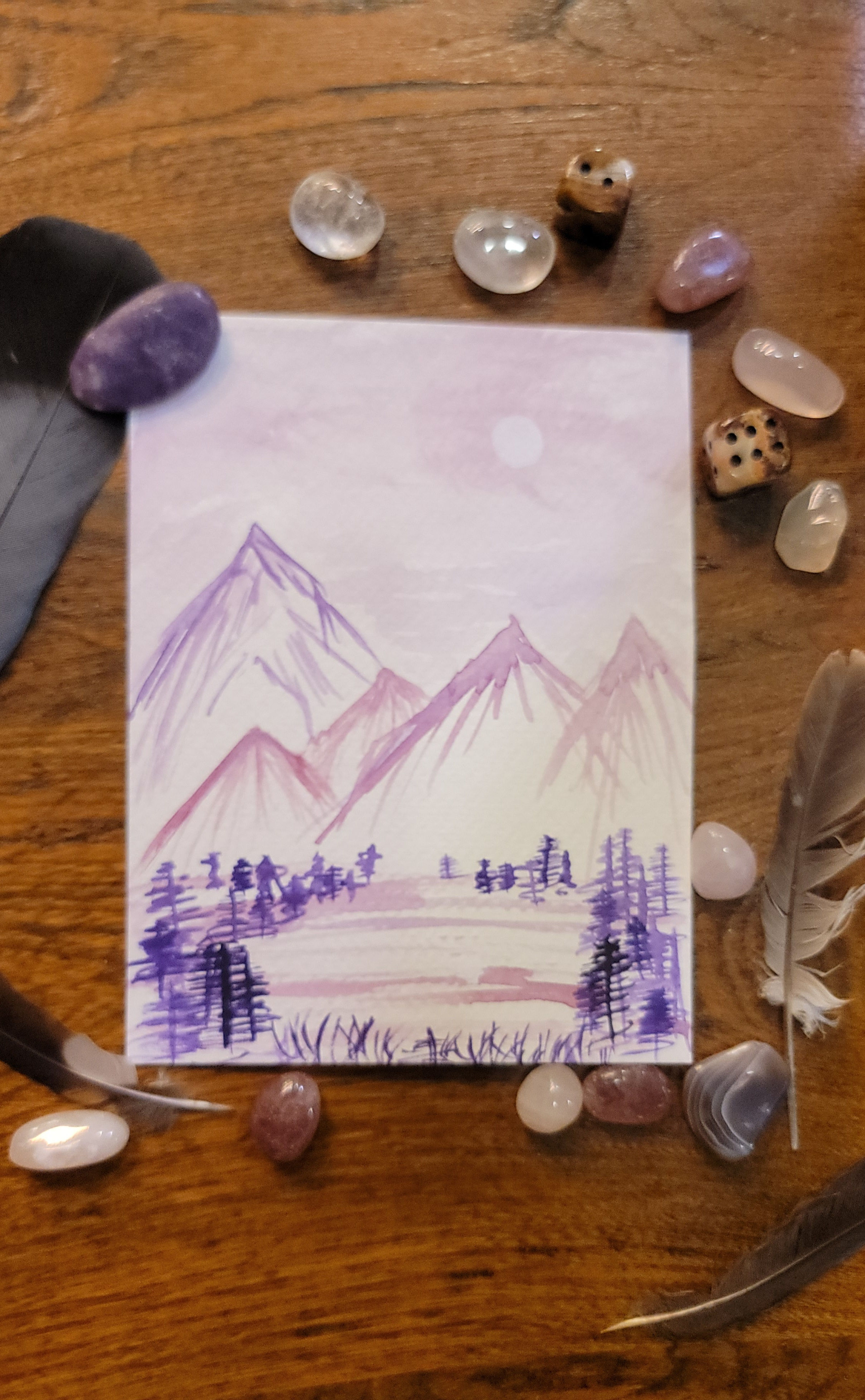 Longing for the Mountains under a Purple Sky