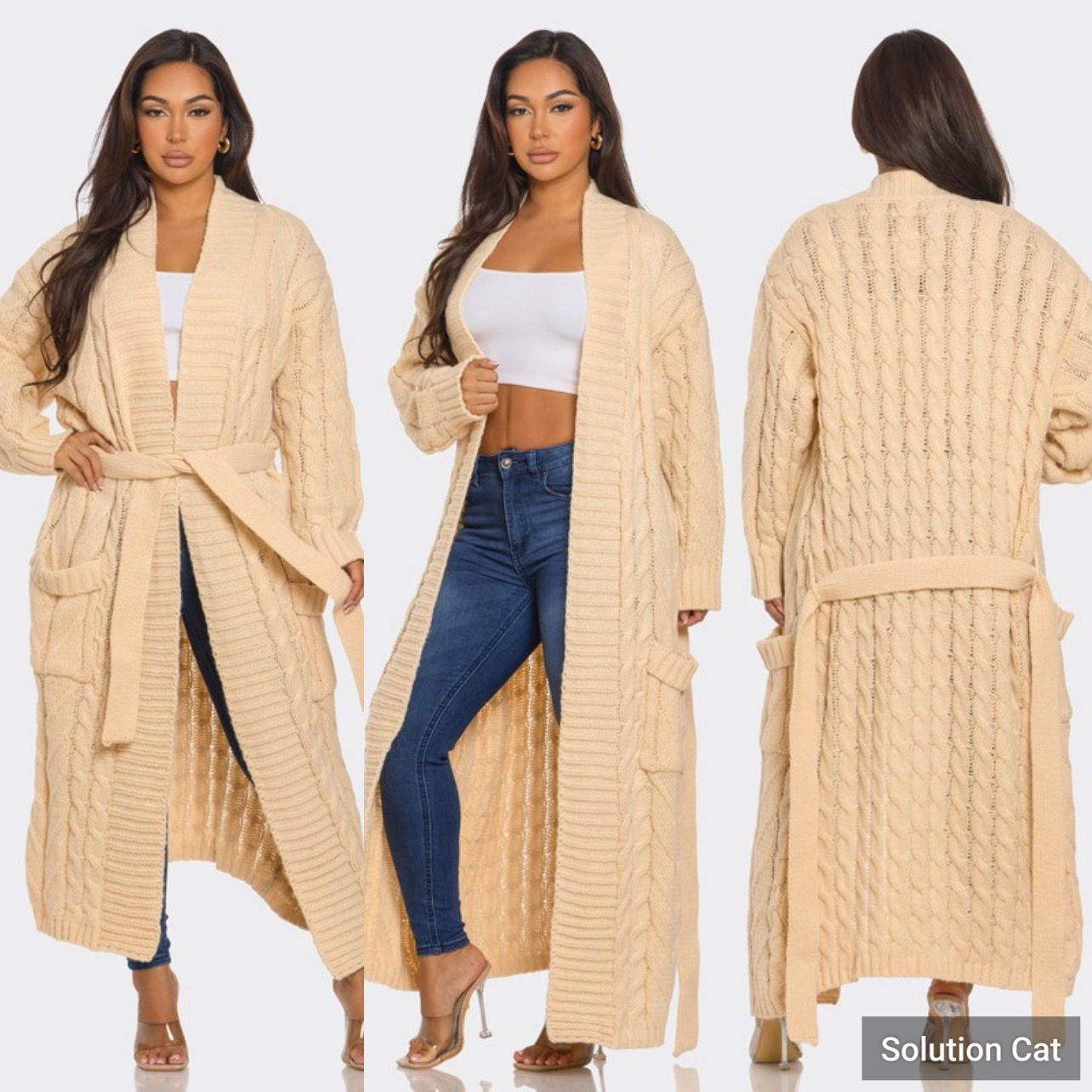 Cable Knit Cardigan 