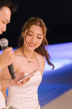 Bride with natural glowing makeup during her wedding celebration in Phuket