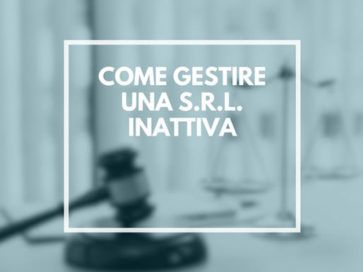 Come Gestire una S.r.l. Inattiva: Procedure, Obblighi e Implicazioni