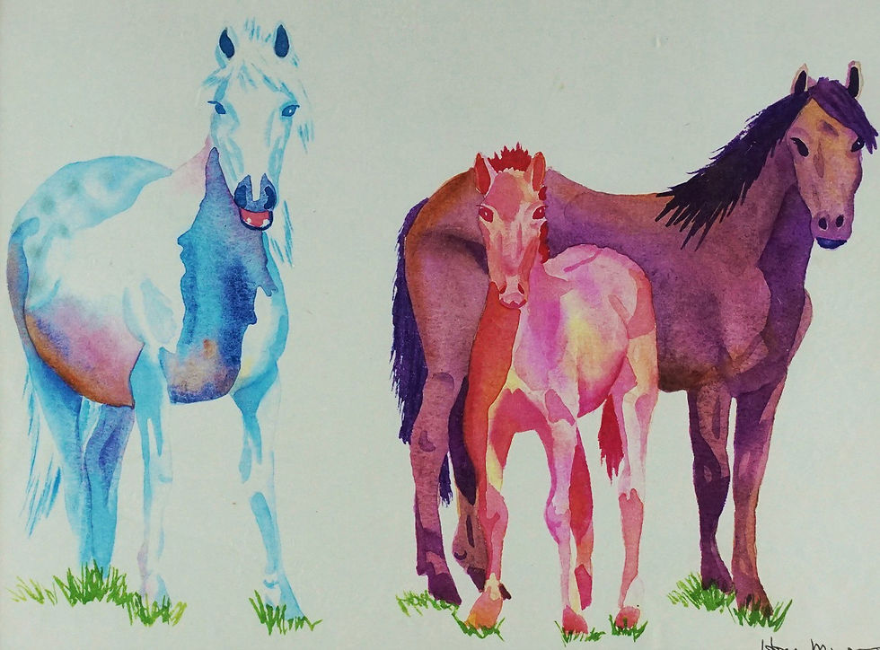 Thumbnail: Hope Meyers| "Wild, Wild Mustangs" |Lithographic Print (19/150)