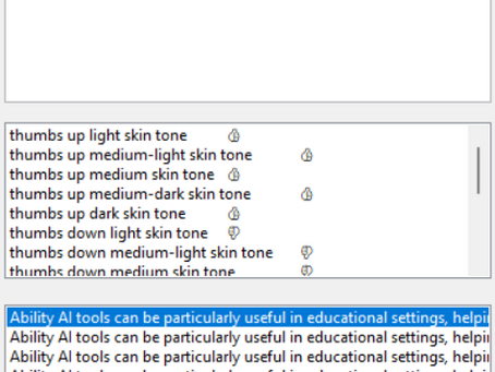 Improve Blind Users Typing with AI Predictive Writing