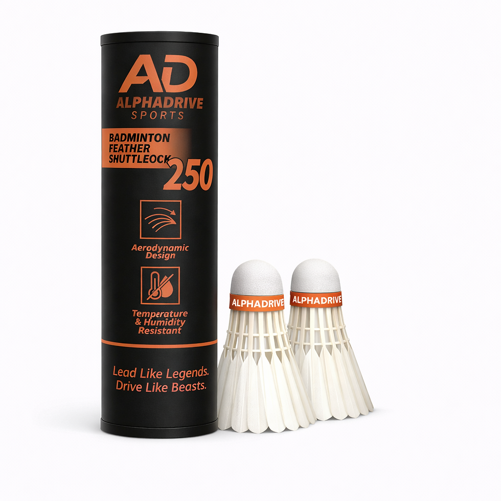 Thumbnail: AlphaDrive Feather Shuttlecocks - Pack of 10