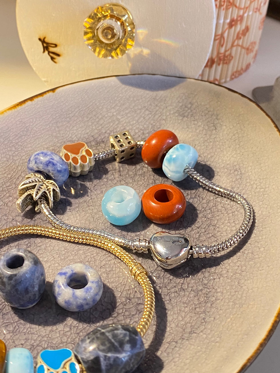 Miniatura: Charm red jasper by Luli 