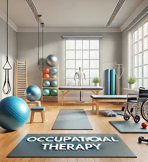 DALL·E 2024-08-11 18.10.56 - A modern and well-equipped occupational therapy room with var