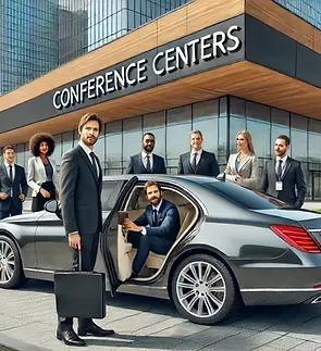DALL·E 2024-08-11 11.57.32 - A professional driver assisting a diverse group of business p