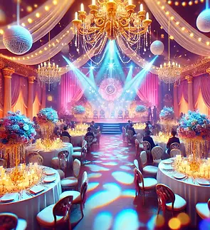 DALL·E 2024-08-12 10.33.44 - A vibrant scene from a special event such as a wedding, gala,