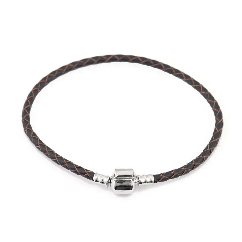 Miniatura: 1pc/Lot 12 Colors Leather Chain Charm Bracelets Double Layer Braided Leathe
