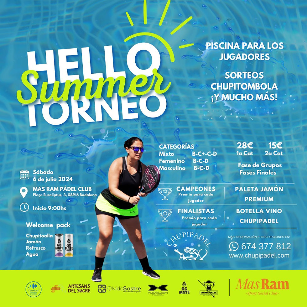 Torneo chupipadel Hello Summer