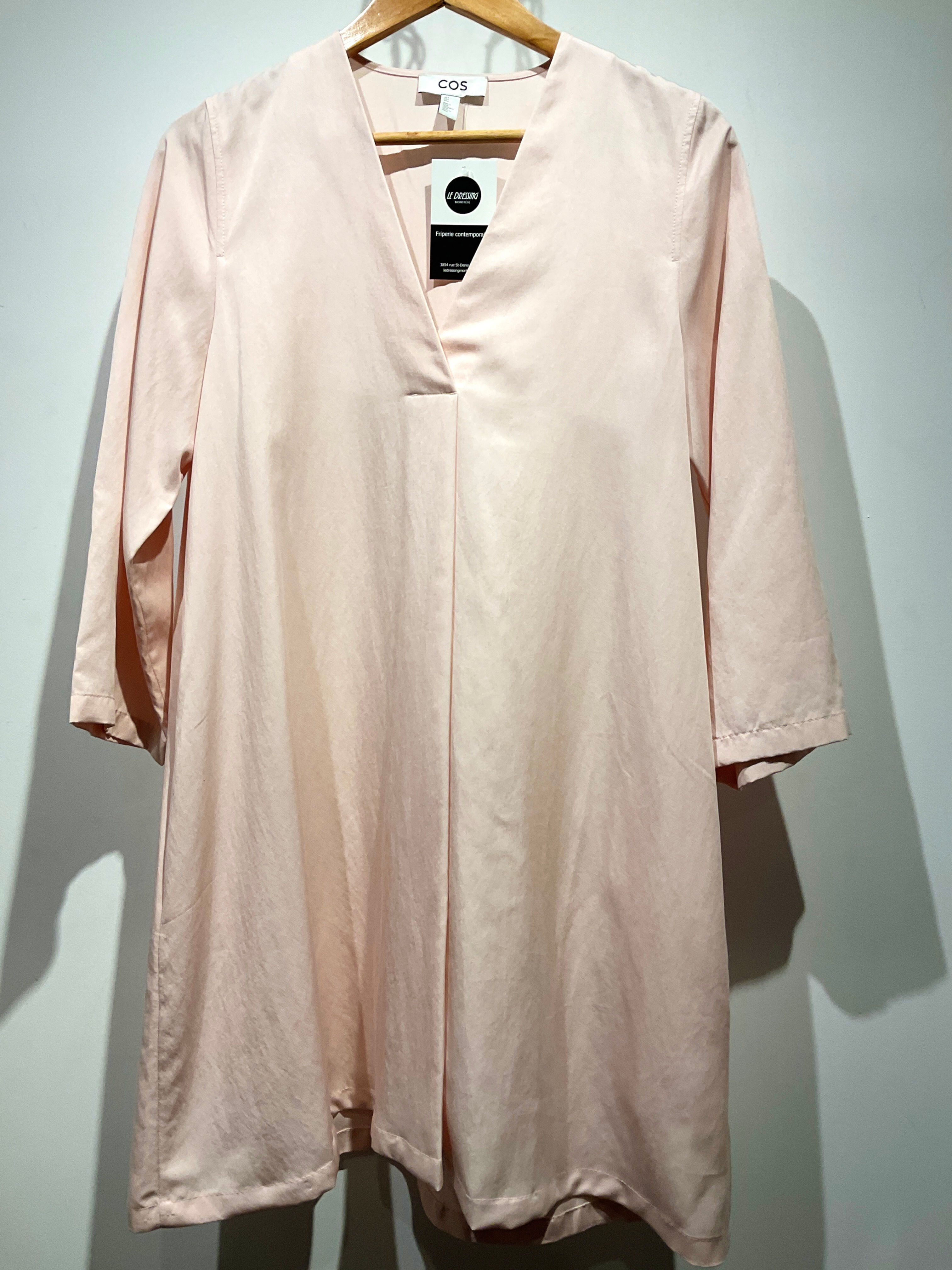 COS - Blouse de coton saumon - 4