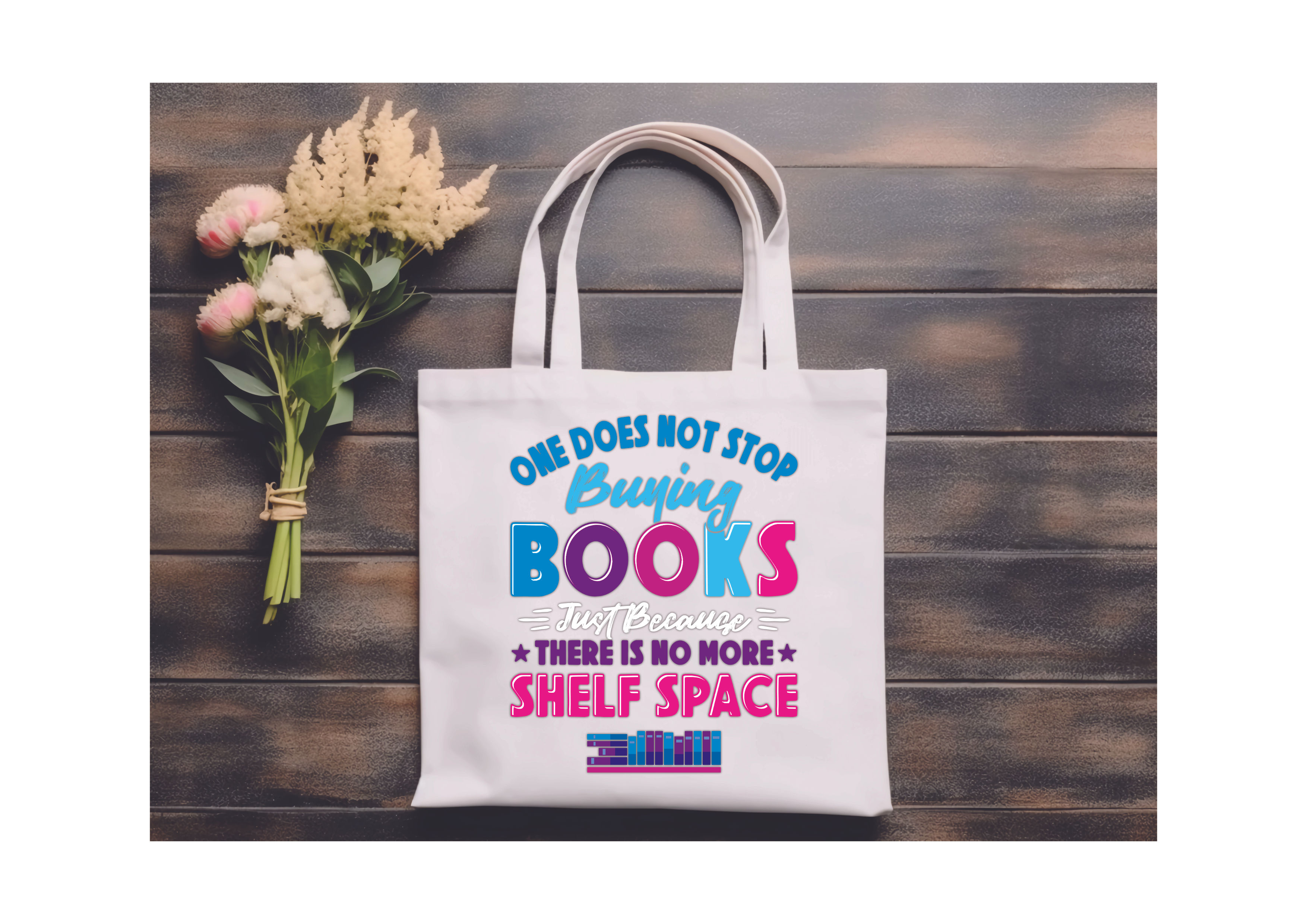 Stop Buying Books tote