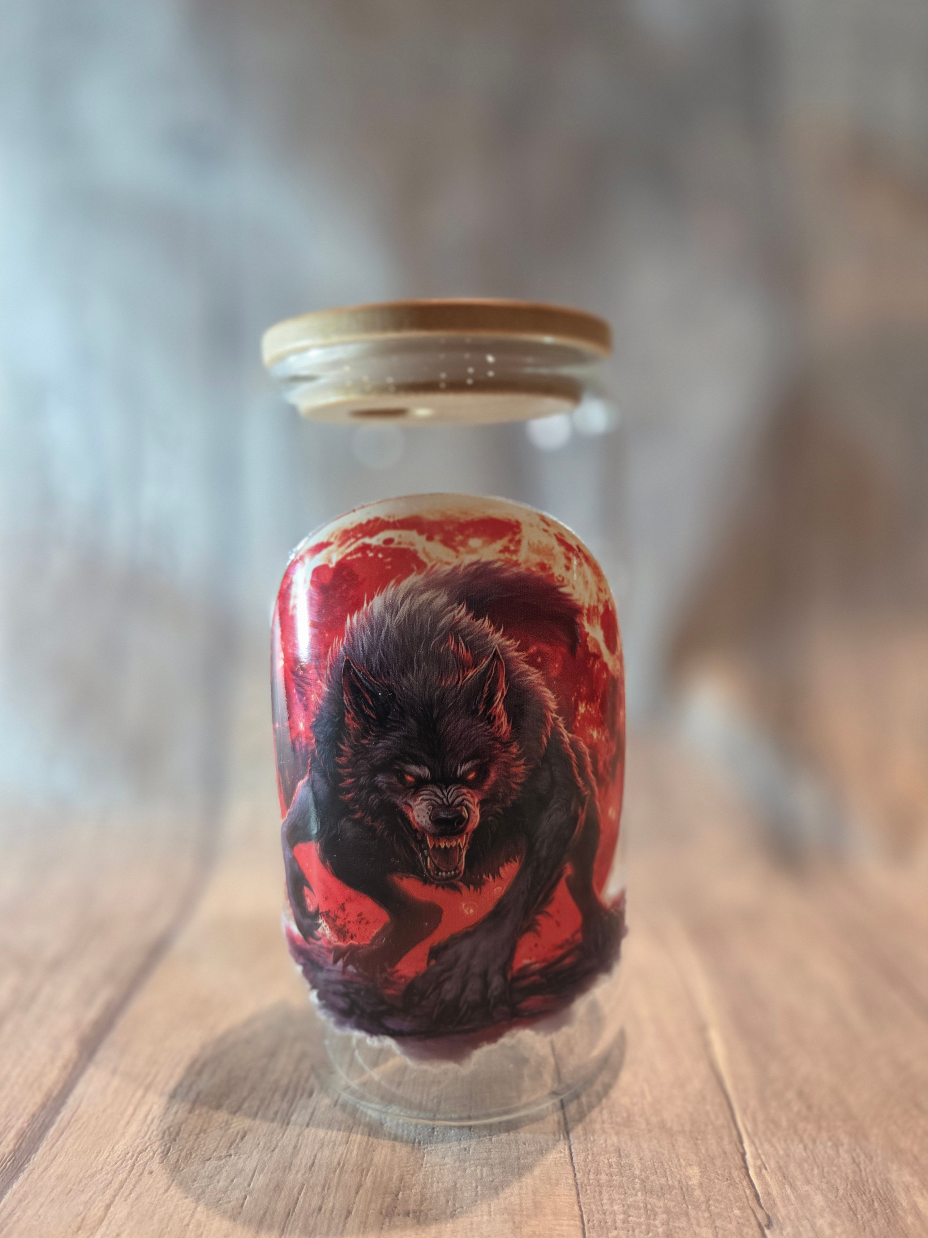 Alpha Werewolf Glass Cup