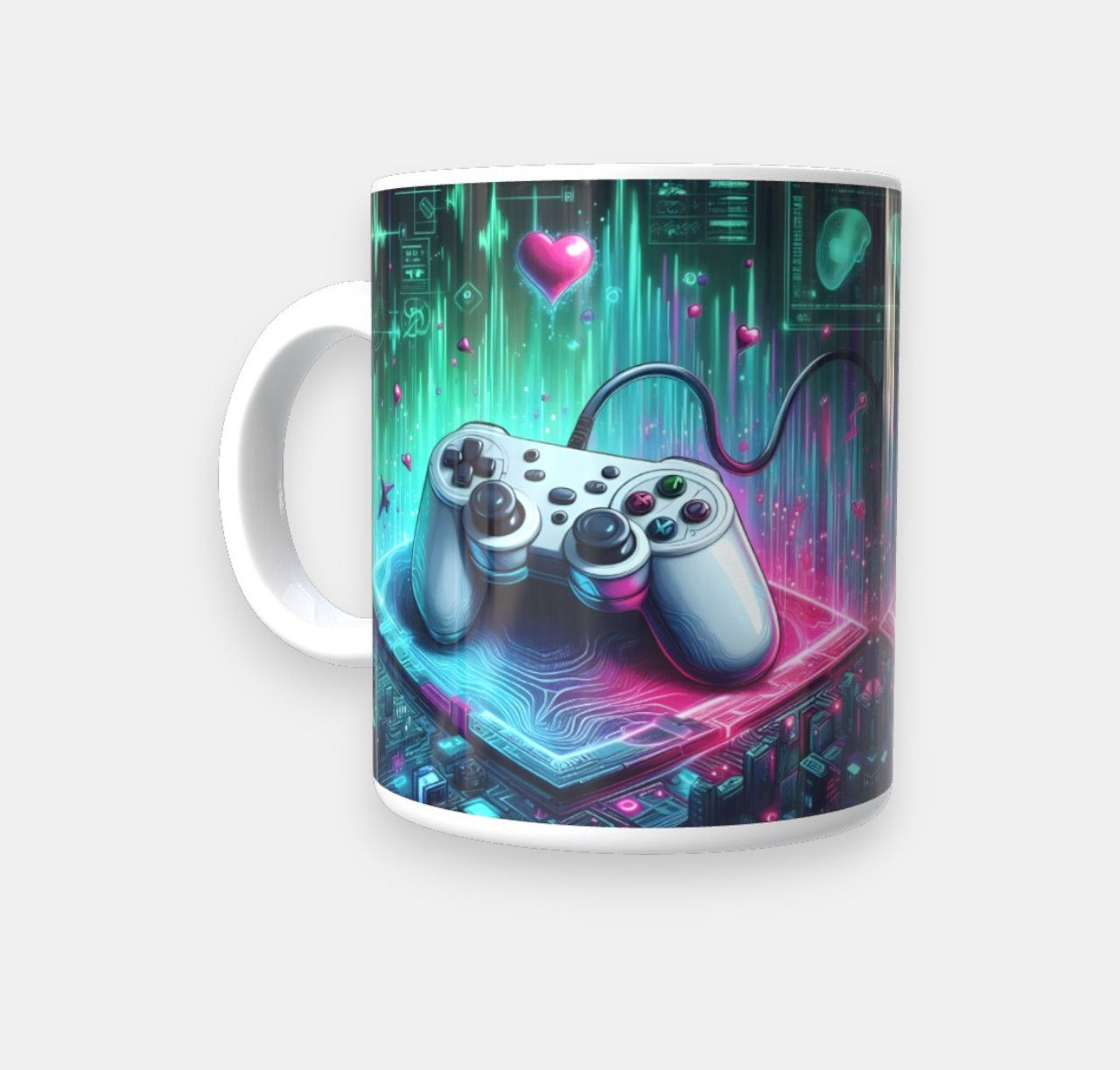 White Controller Mug