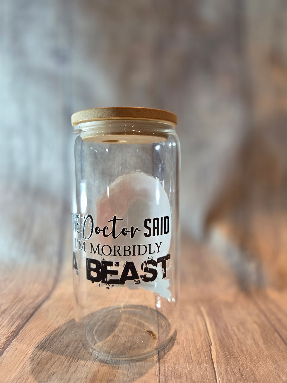 Thumbnail: Morbidly A Beast Glass Cup
