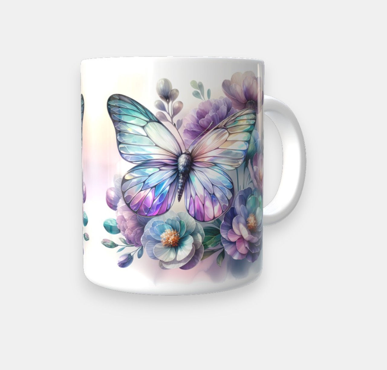 Purple Butterfly Mug