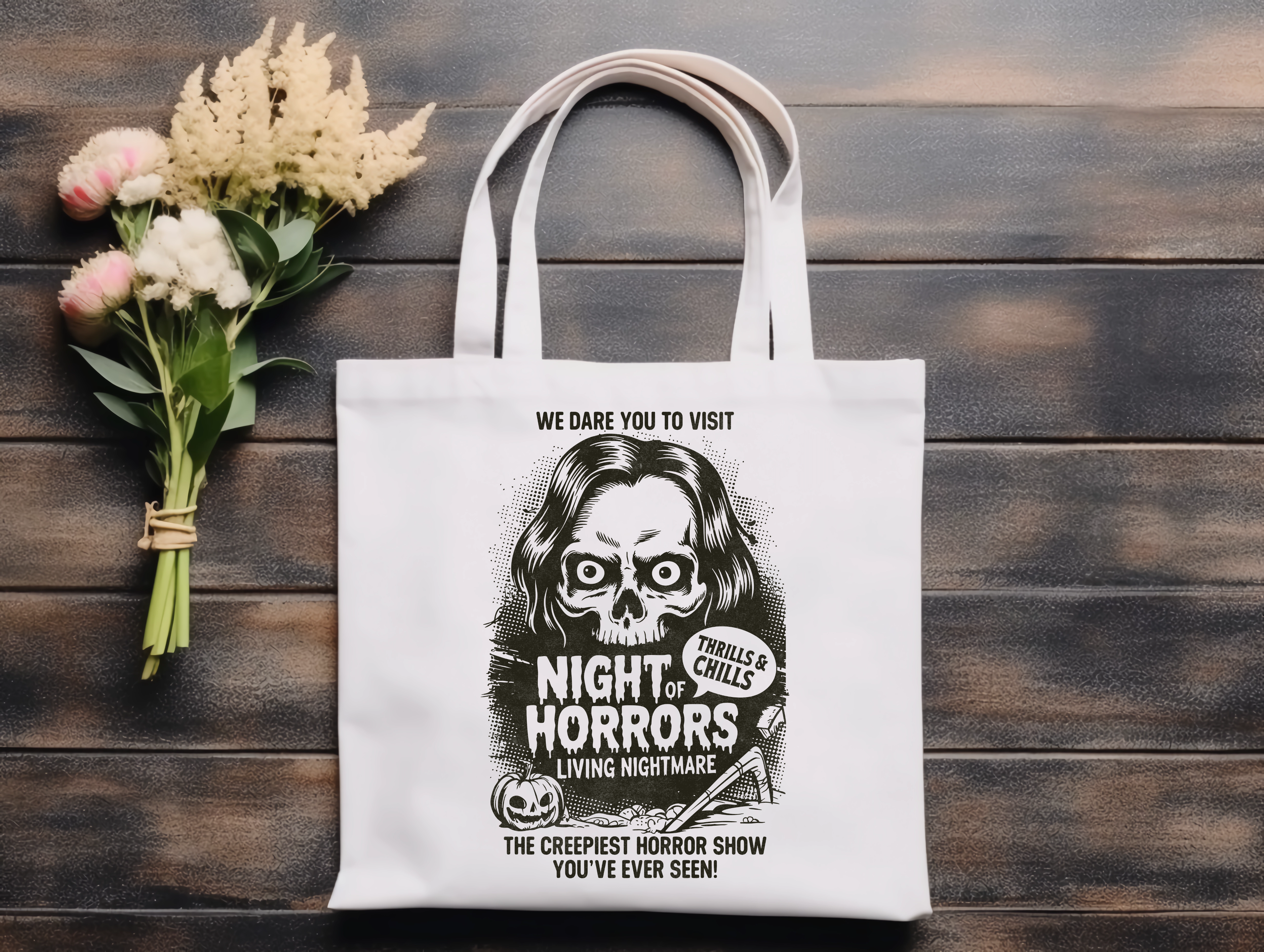 Horror Movie Poster tote