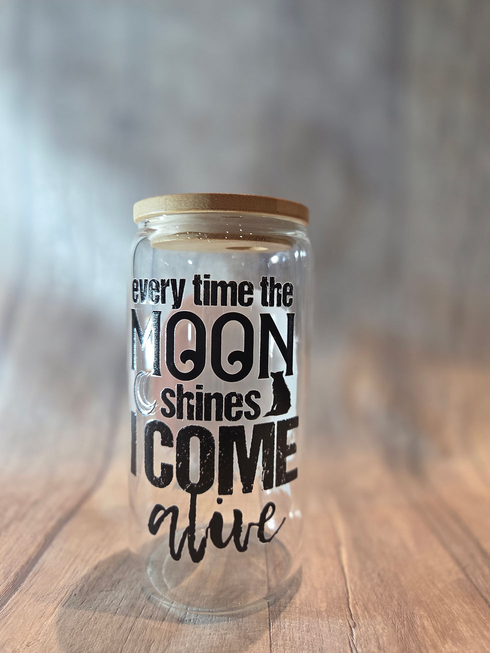 Thumbnail: Moon Shines Werewolf-2 Glass Cup