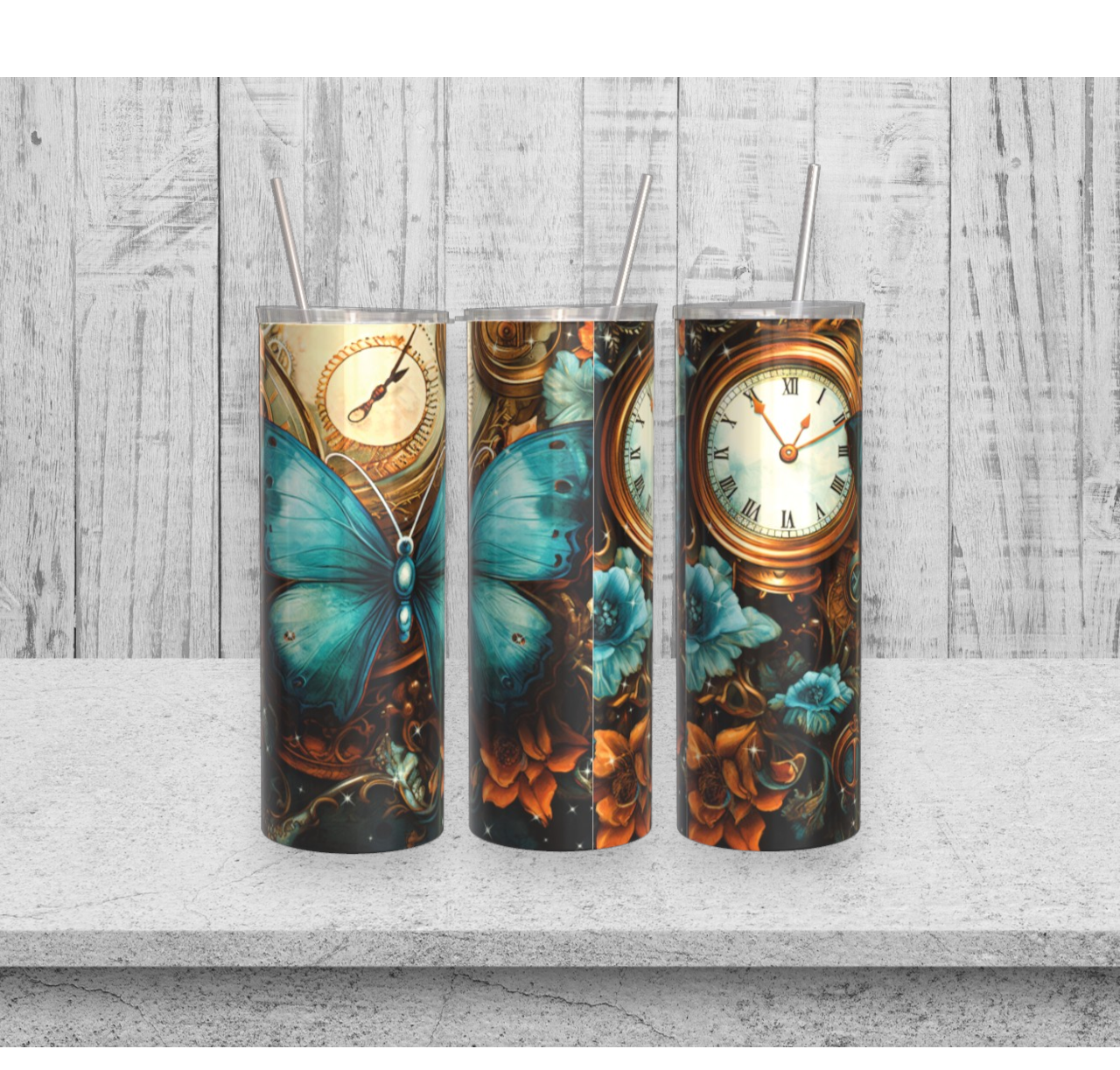 Steampunk Butterfly 20oz Tumbler