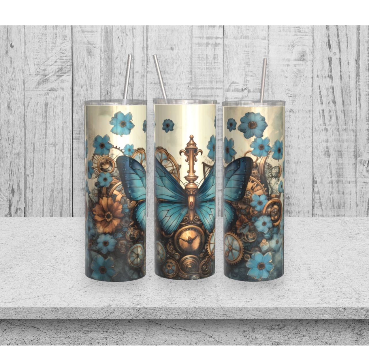 Steampunk Butterfly-2 20oz Tumbler