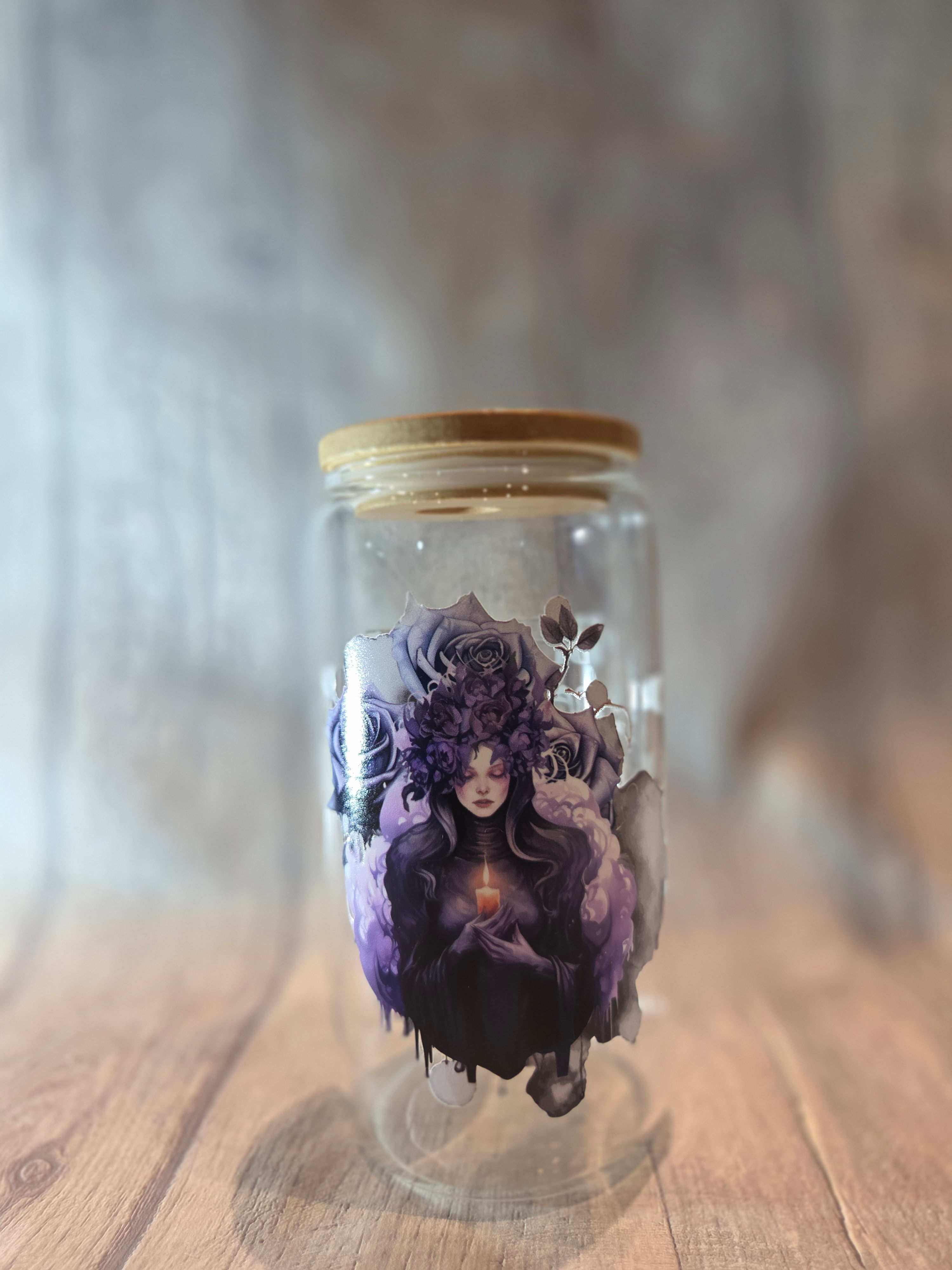 Beware the Witch-2 Glass Cup