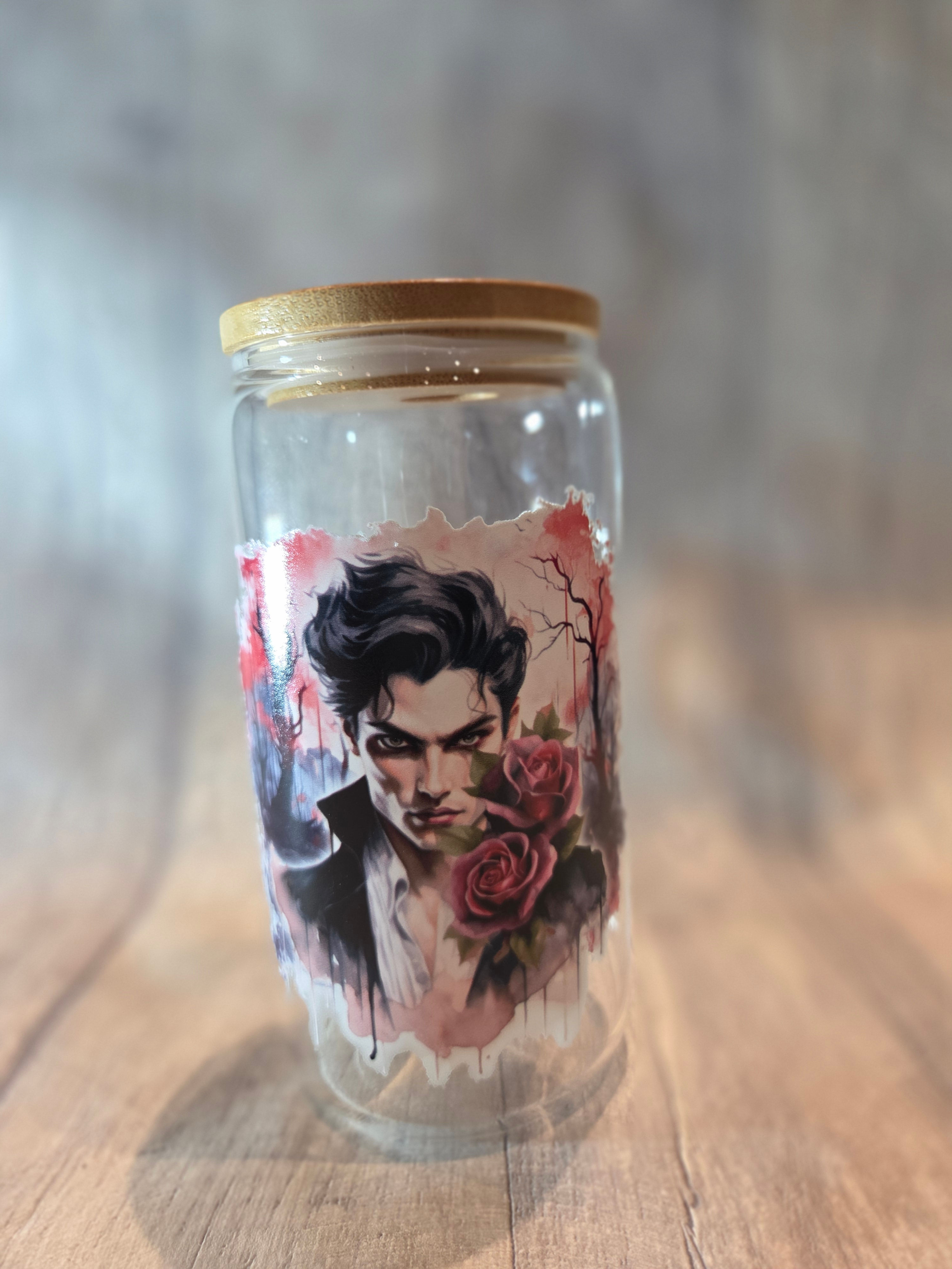 Skin Sparkle Vampire Glass Cup