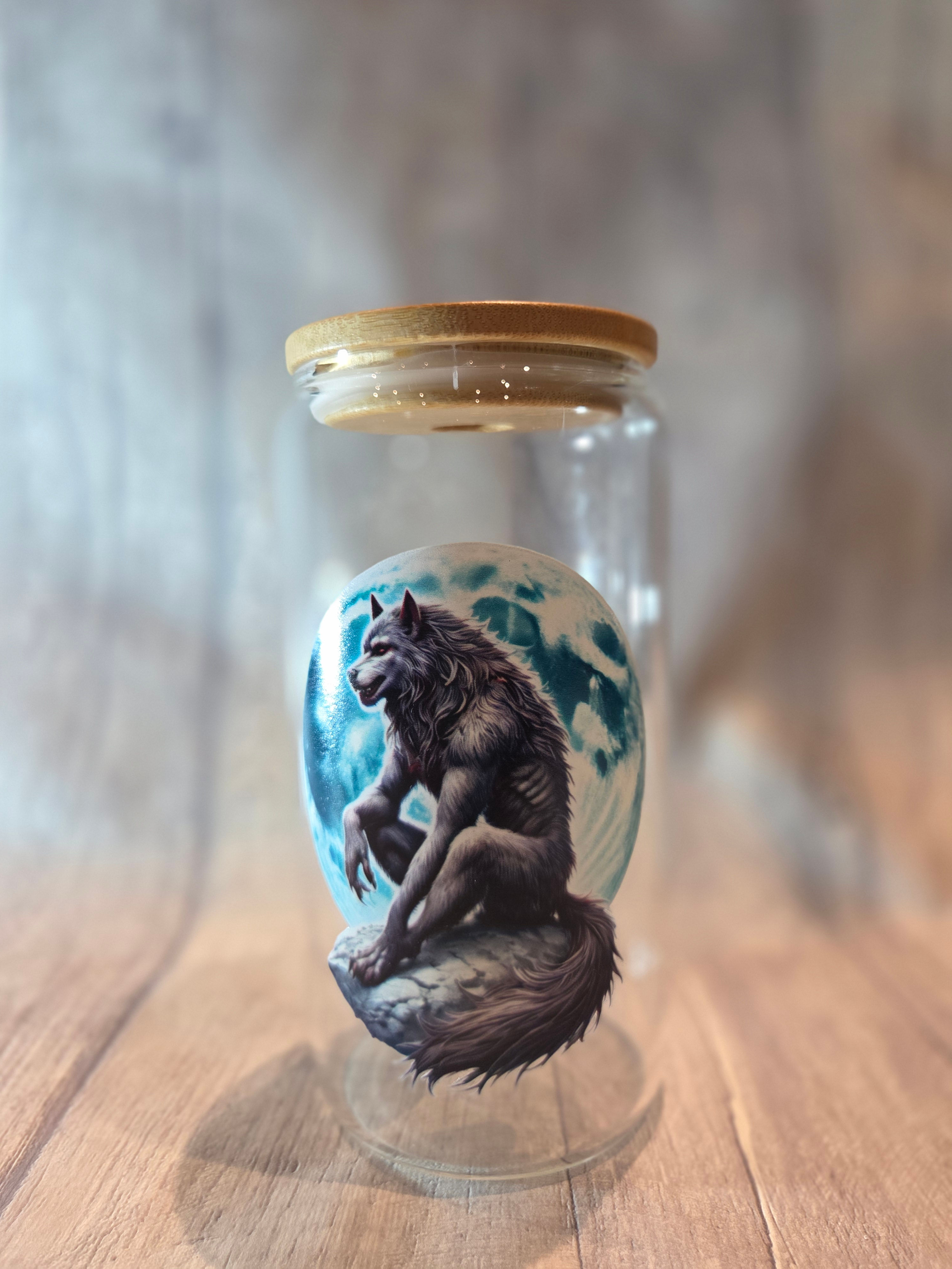 Werewolf Moon Glass Cup