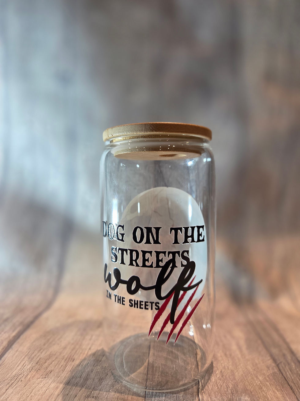 Thumbnail: Dog on the Streets Glass Cup