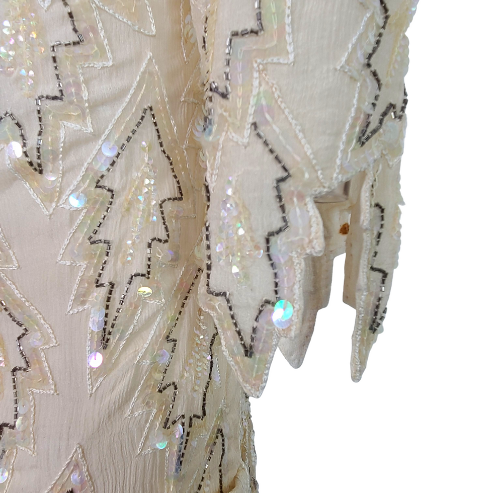Thumbnail: Vintage Sequin Beaded Cocktail Dress