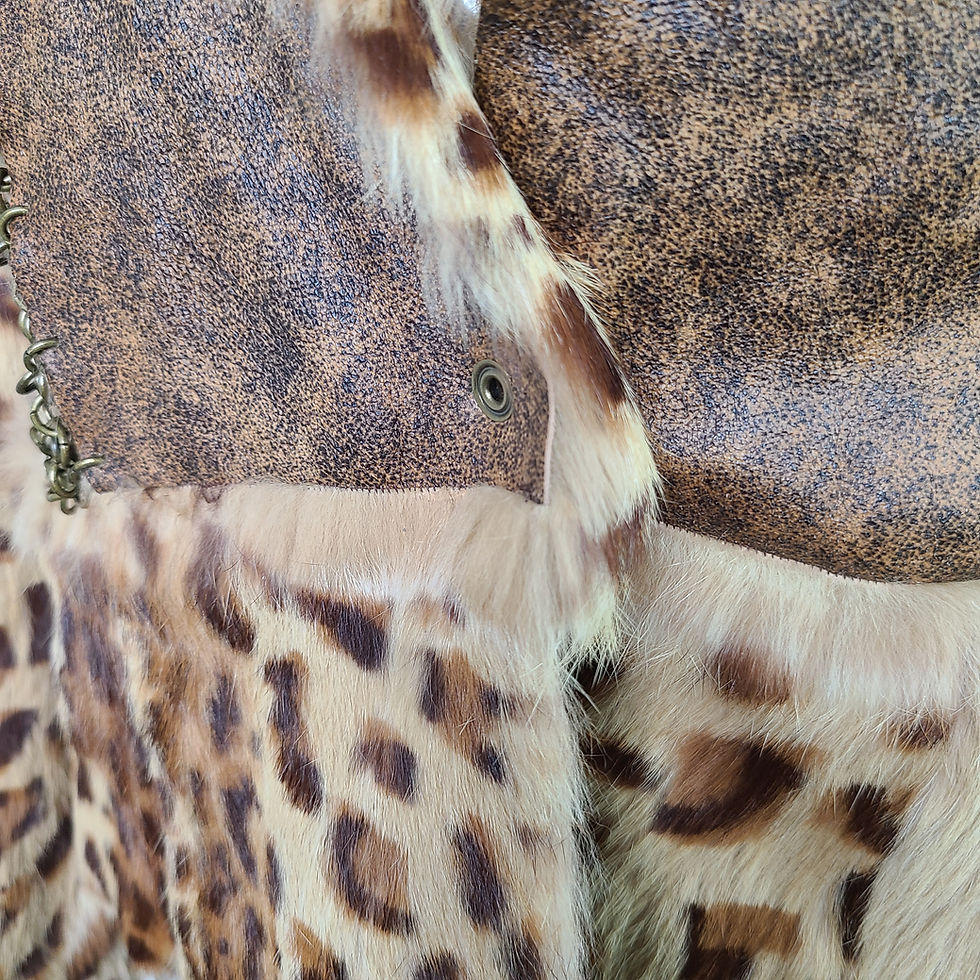 Thumbnail: Vintage Animal Print Jacket (Reversible) 