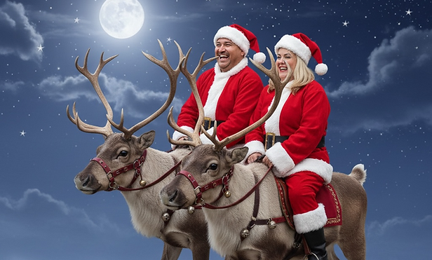 Ro and Jo riding reindeer 1.PNG