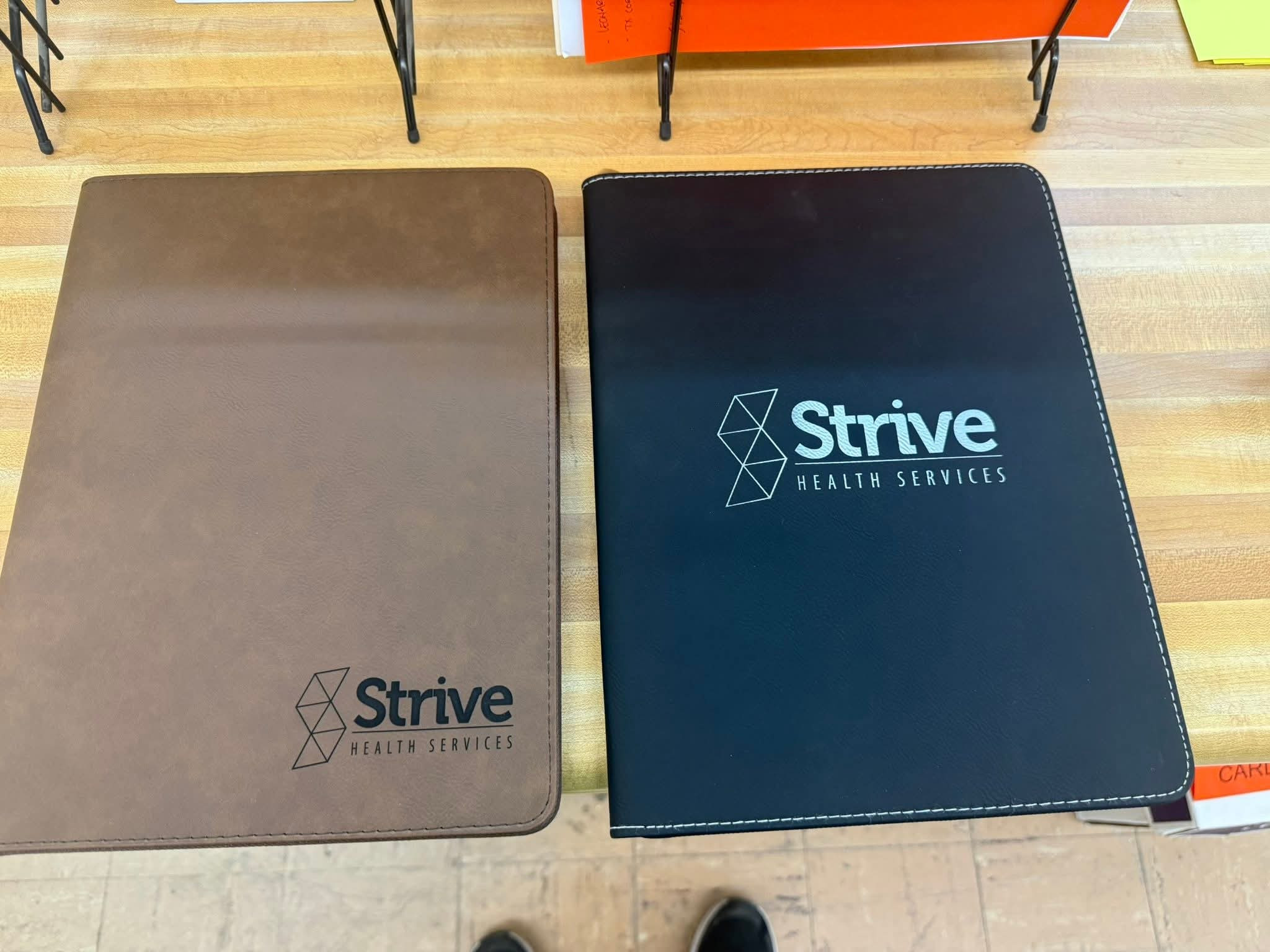 Personalized Leatherette Portfolio with Notepad