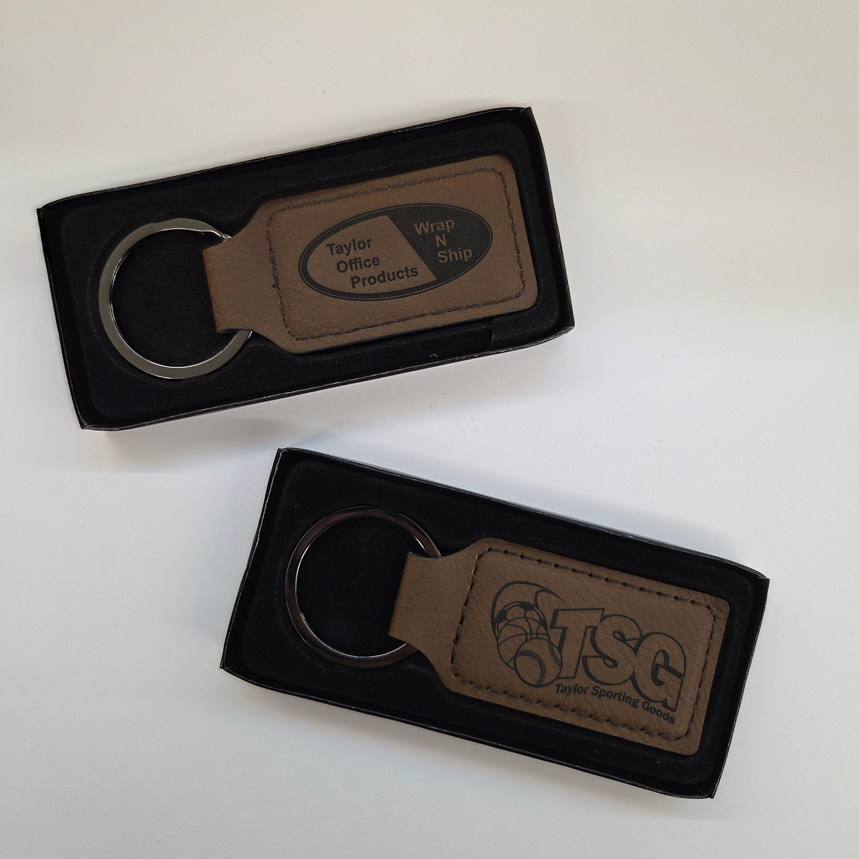 Personalized Leatherette Keychain