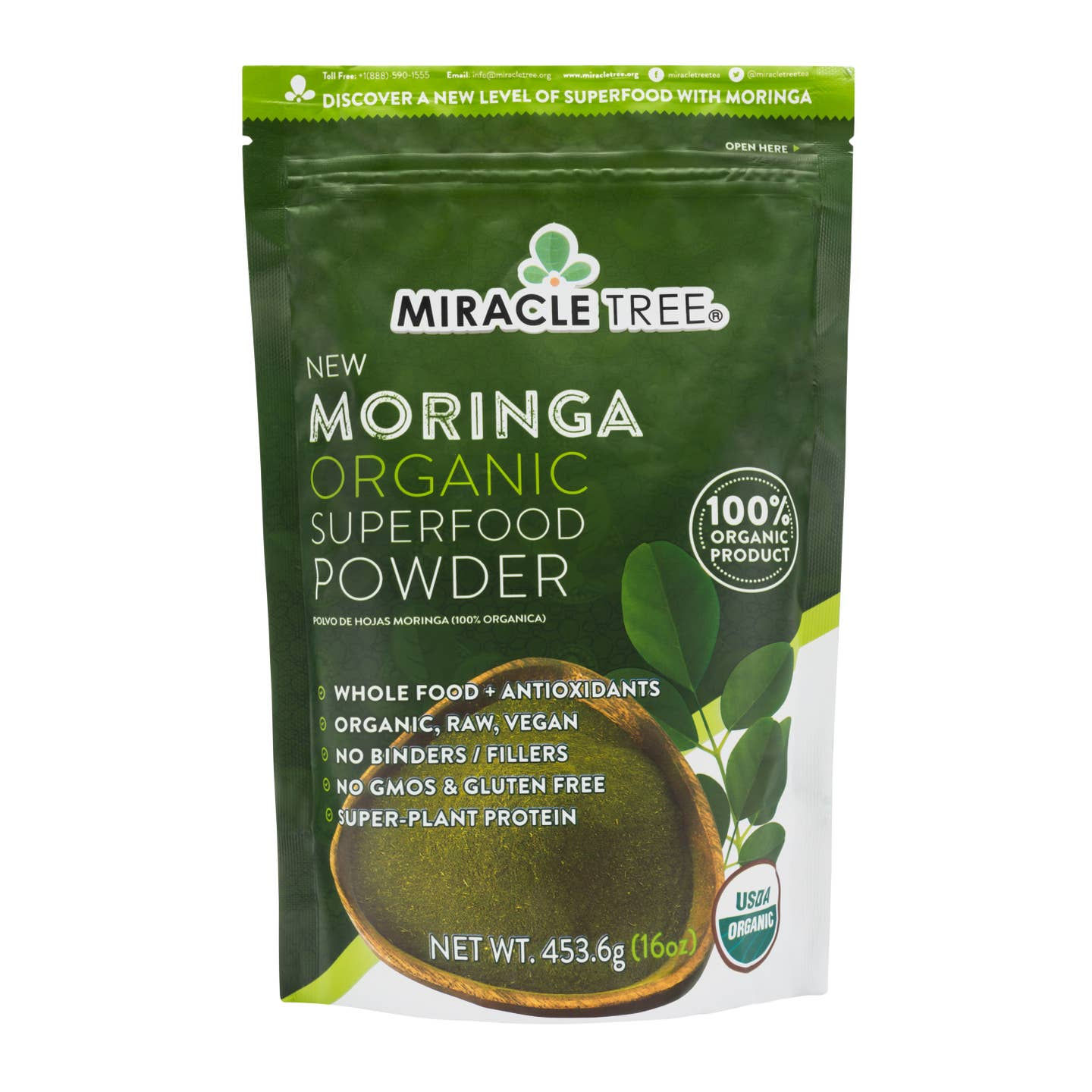16 oz Organic Moringa Powder