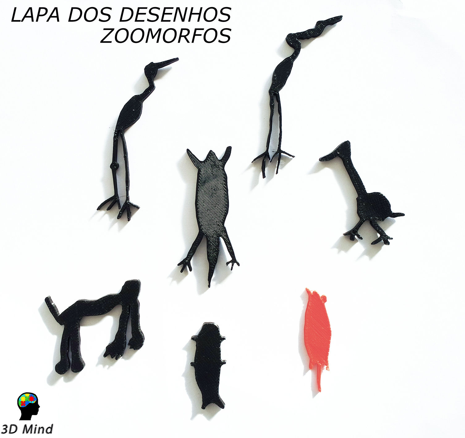 Imãs de geladeira - Coleção zoomorfos Lapa dos Desenhos