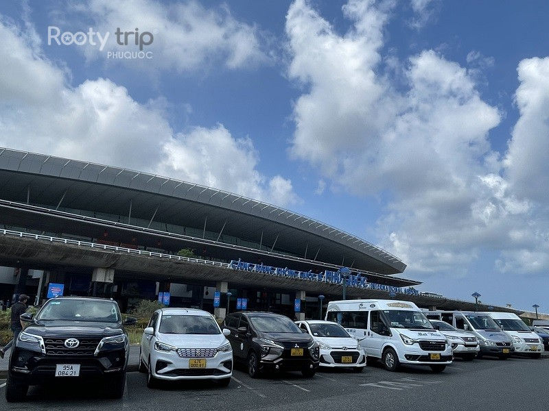 Booking a Grab car at the arrival terminal