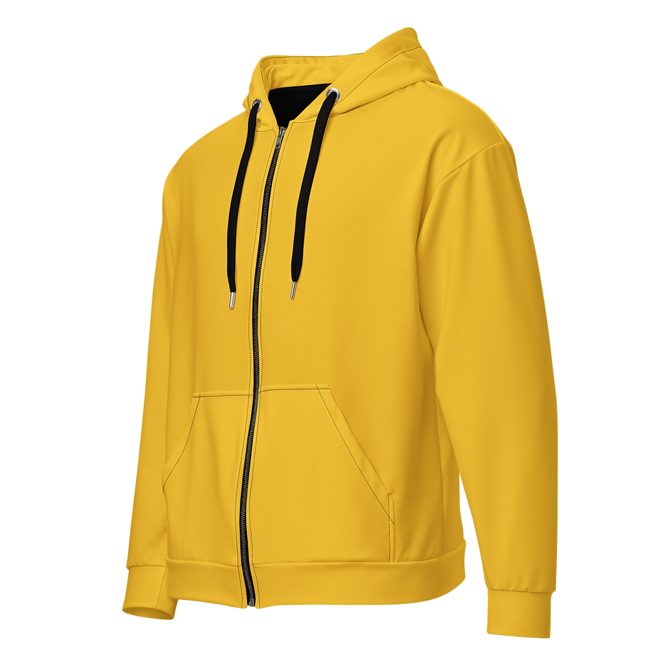 Thumbnail: REVEN 101 Solid Color Unisex Zip-Up Hoodies Hoodies