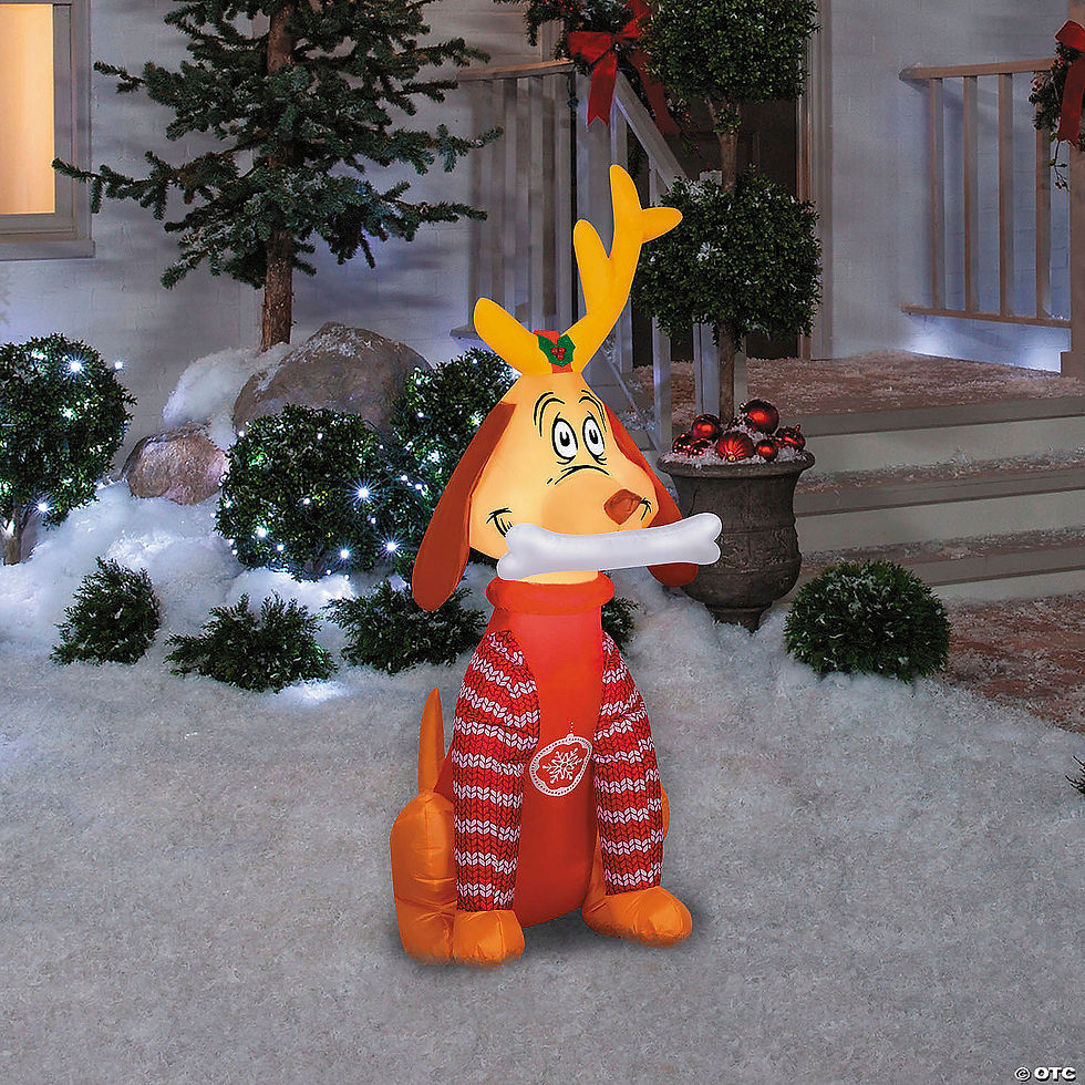 Thumbnail: 4 Ft. Airblown® Inflatable Dr. Seuss™ How the Grinch Stole Christmas Max