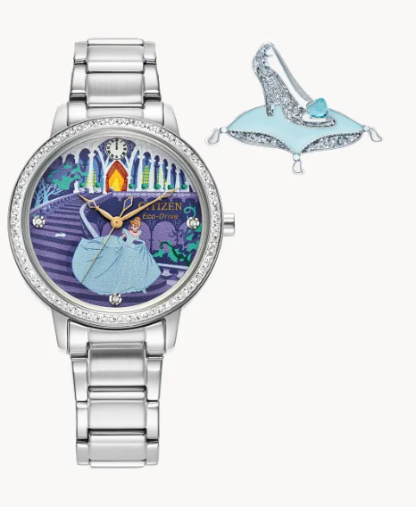 Thumbnail: Disney Citizen Cinderella Stainless Steel Eco-Drive Watch