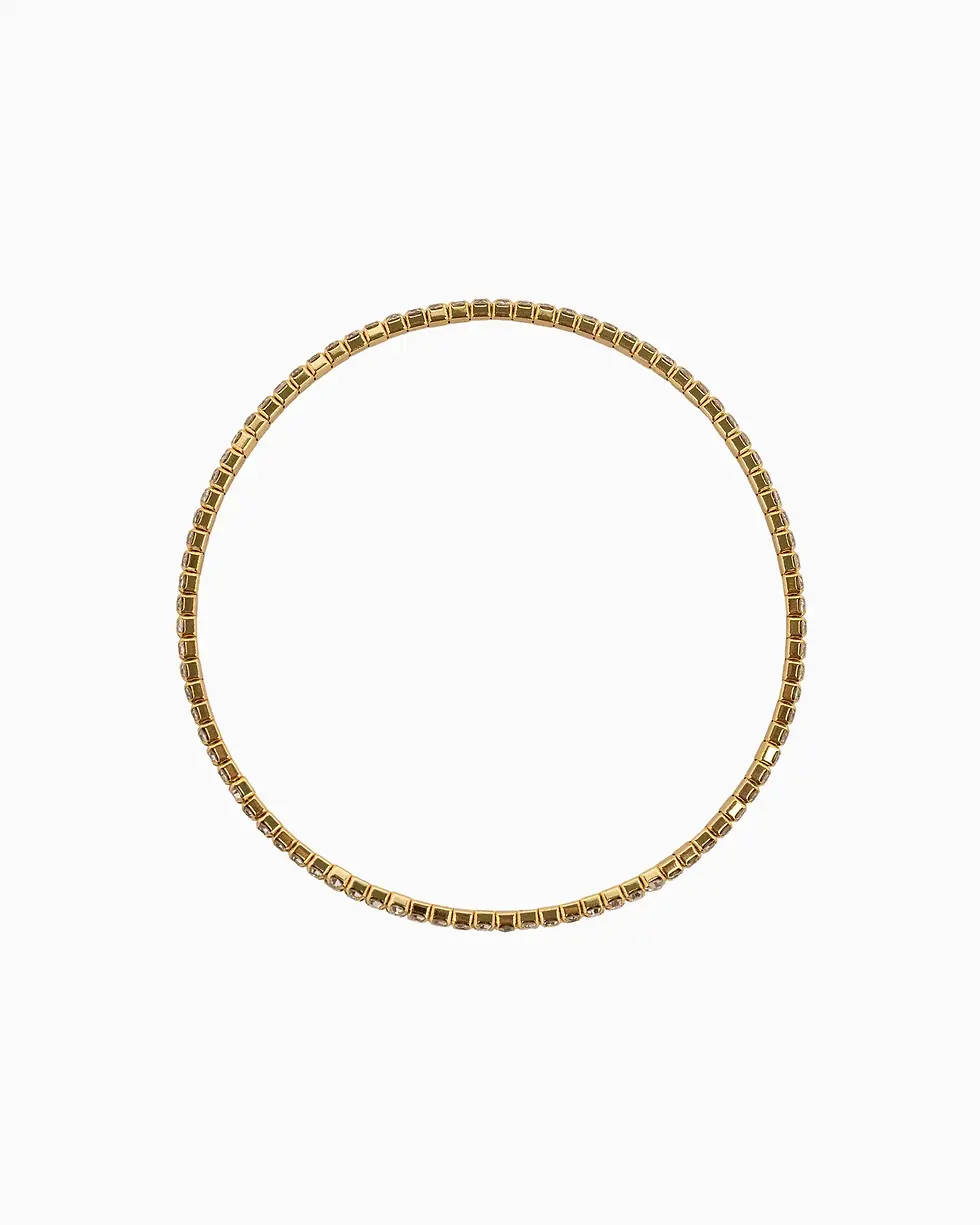 サムネイル： Pave Clover and CCB Bead Bracelet Set of 5