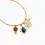 Thumbnail: Multi Color Coin Charm Necklace