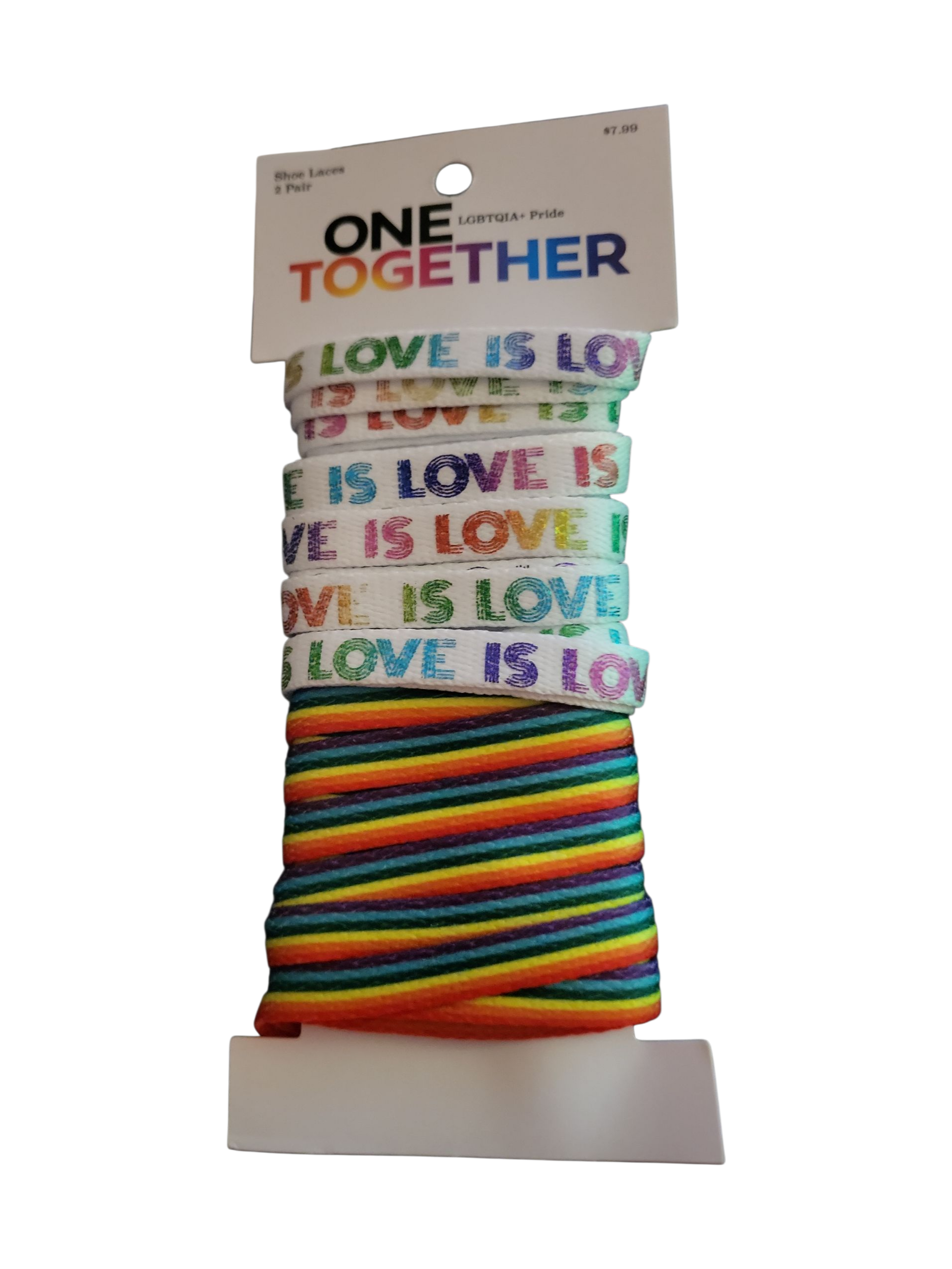 One Together LGBTQAI+ PRIDE Laces 2pk